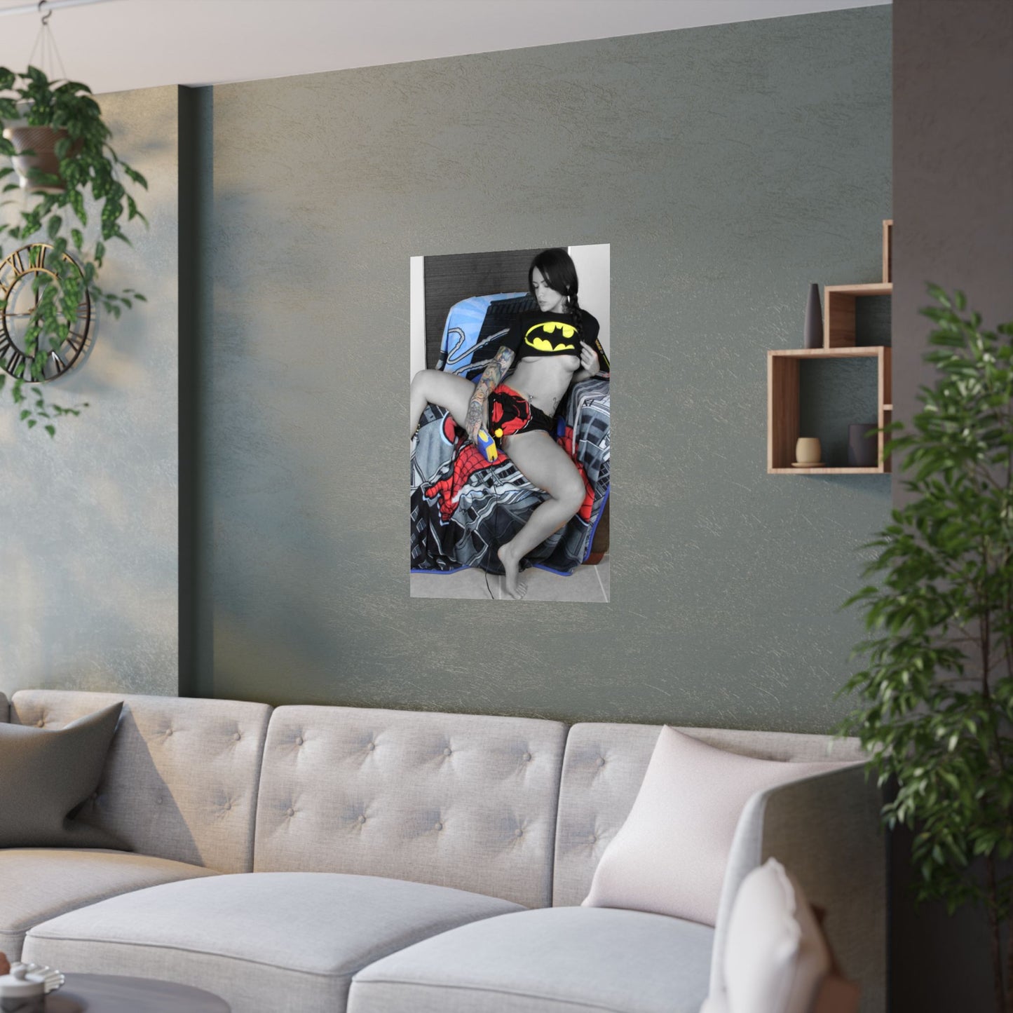 Nude Comic Woman Satin Posters (210gsm)