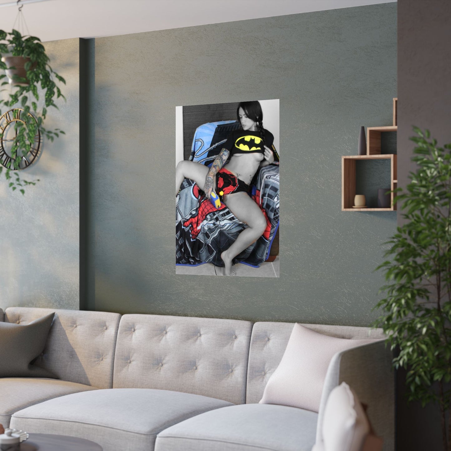 Nude Comic Woman Satin Posters (210gsm)