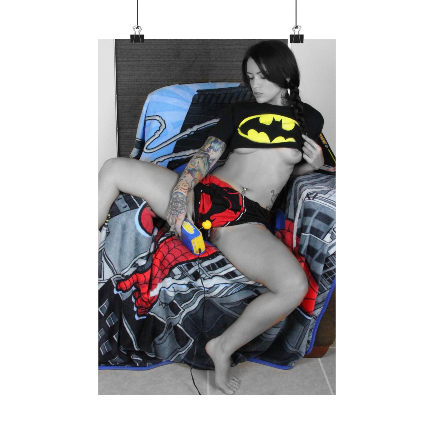 Nude Comic Woman Satin Posters (210gsm)