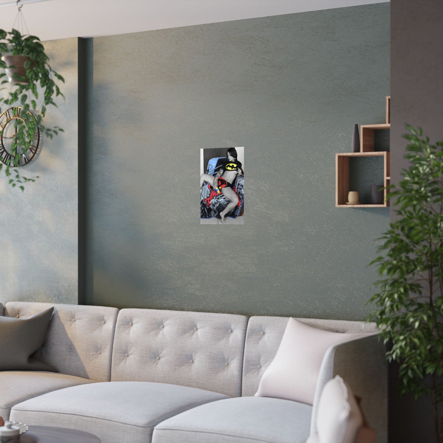 Nude Comic Woman Satin Posters (210gsm)
