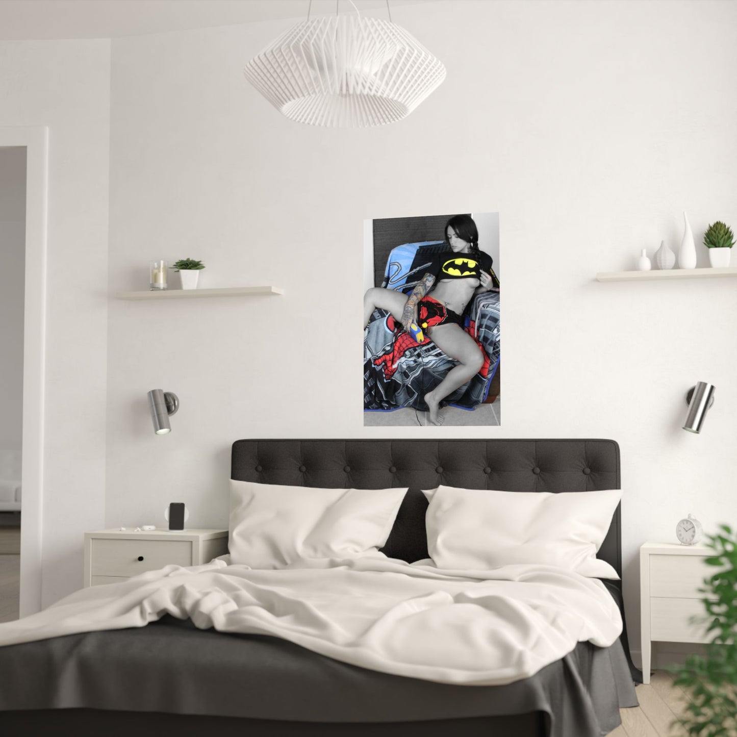 Nude Comic Woman Satin Posters (210gsm)
