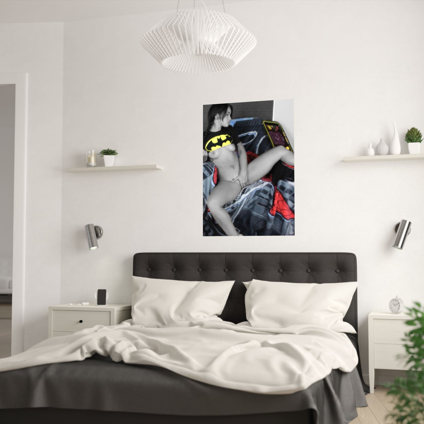 Nude Comic Book Girl Satin Posters (210gsm)
