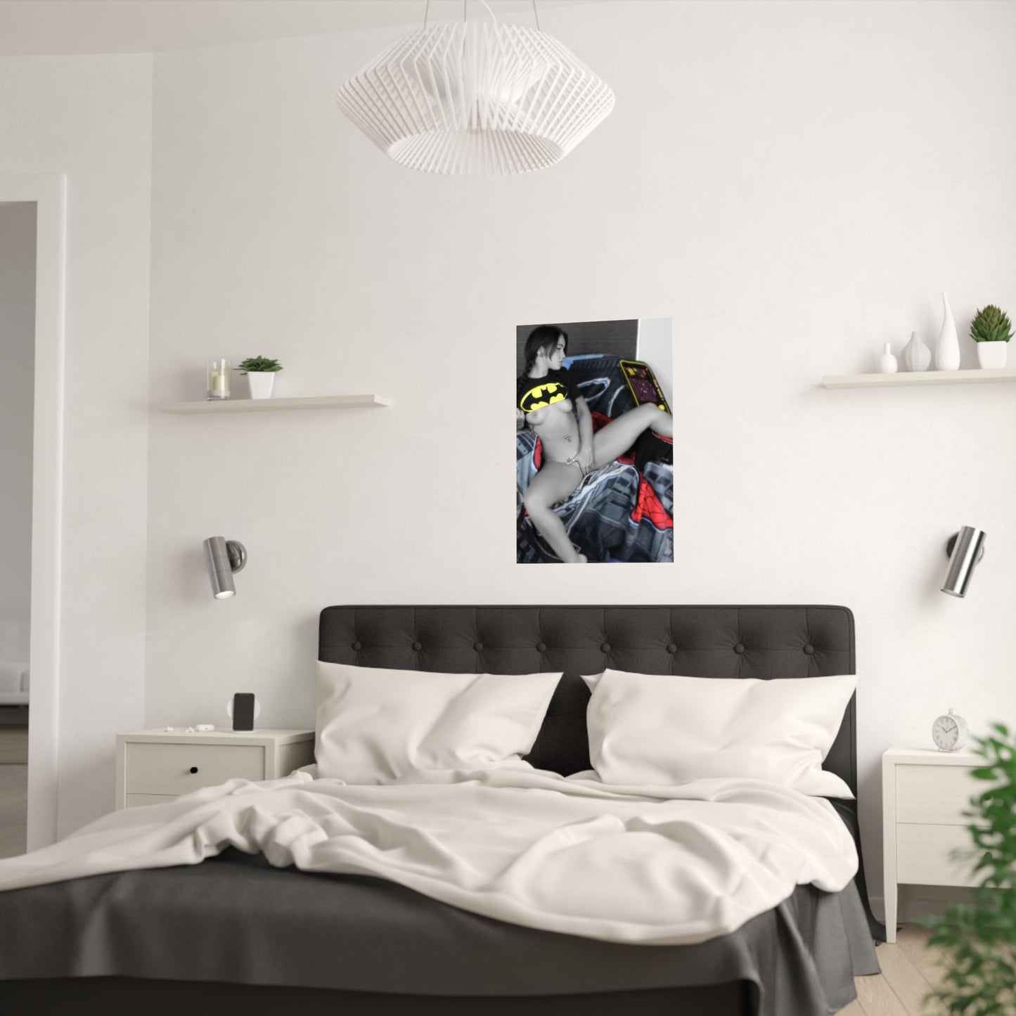Nude Comic Book Girl Satin Posters (210gsm)