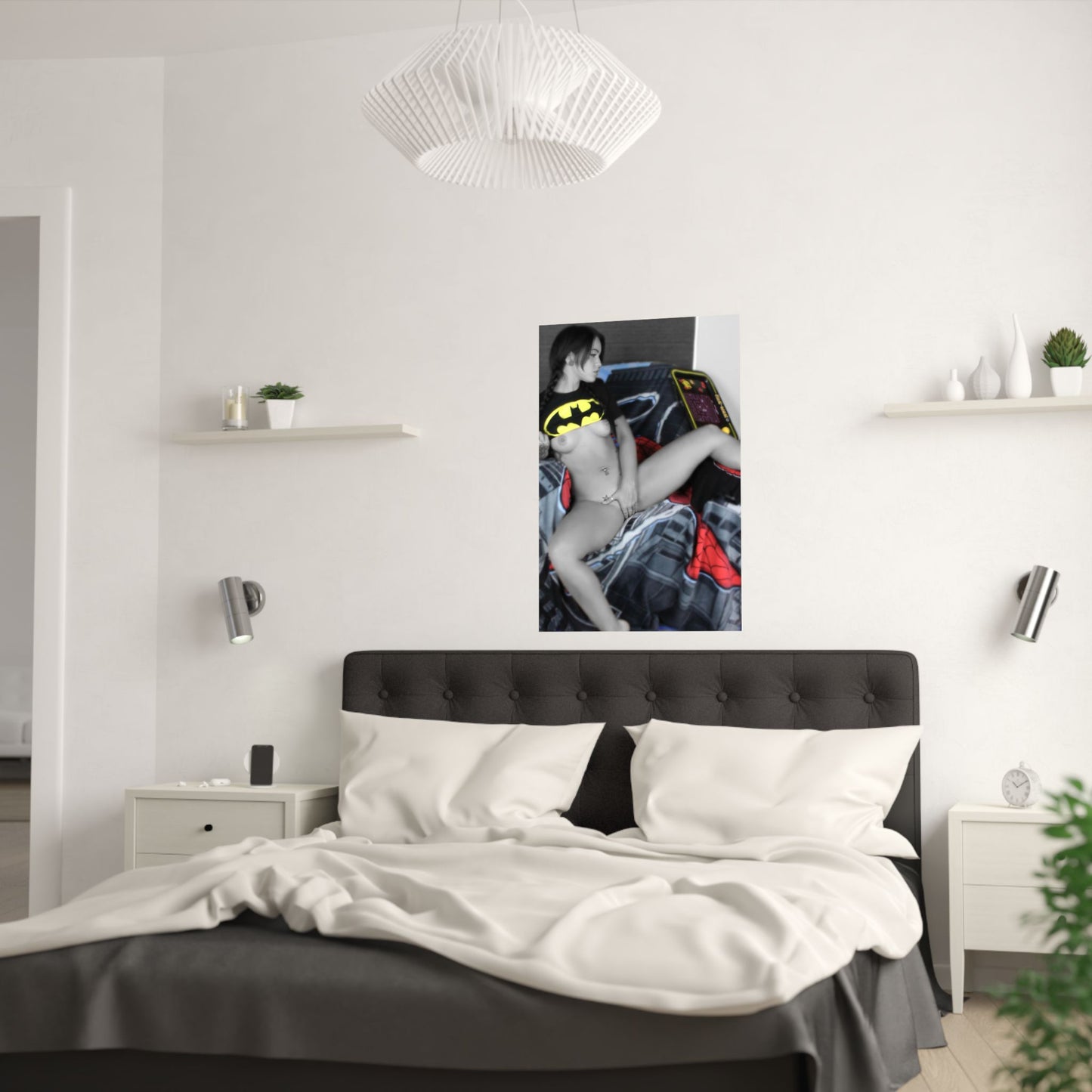 Nude Comic Book Girl Satin Posters (210gsm)