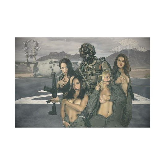 Special Forces Military Freefall Satin Posters (210gsm)